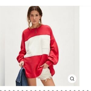 Free People Strawberry  Sweatshirt